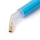 プラスチックシングルヘッドネイルアートラインストーンピッカーペン  ポイントネイルアート工作ツールペン  ブルー  120x7mm  内径：2mm AJEW-WH0113-32B-2