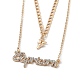 Alloy Double Layered Necklaces NJEW-B0002-01G-1