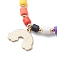 Ожерелья с кулоном из радужной эмали для женщин NJEW-JN03991-4