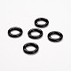 Dyed Ring Natural Black Agate Charms G-J300-04-14mm-1