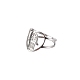 Coeur en acier inoxydable avec anneau de main hamsa CHAK-PW0001-001D-02-1