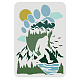 FINGERINSPIRE Sasquatch Painting Stencil 29.7x21cm Reusable Big Foot Stencil Sasquatch Silhouette in Footprint Drawing Stencil for Painting on Wall DIY-WH0202-372-1