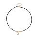 Conjunto de collares con colgante de estrella y luna para mujeres adolescentes NJEW-JN03738-01-4