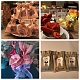 BENECREAT 30 PCS Linen Burlap Bags with Drawstring Gift Bags Jewelry Pouch for Wedding Party and DIY Craft ABAG-BC0001-03-9