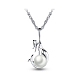 Shegrace chic 925 collana con ciondolo sirena in argento sterling perla d'acqua dolce JN246A-1