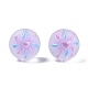 Frosted Acrylic Enamel Beads FACR-G005-02A-2