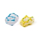 20Pcs Transparent Frosted Acrylic Beads OACR-YW0001-59-2
