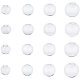 PandaHall Elite about 200pcs 4 Sizes Mini Clear Glass Globe Bottle Wish Glass Ball Bottles for DIY Pendant Charms Stud Earring Making (Without cover) BLOW-PH0001-10-1