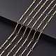 Real 18K Gold Plated Brass Bar Link Chains CHC-R126-13G-4