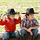 SuperZubehör 3 Stück Cowboyhutbänder im 3-Stil mit Legierungsverschluss FIND-FH0006-60-7