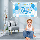 Полиэстер висит баннеры детский день рождения AJEW-WH0190-013-6