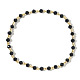 Braccialetti elastici alla moda in vetro e ottone per donne e uomini&nbsp;EC5864-2