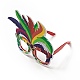Feltro brasile carnevale occhiali cornice decorazione AJEW-G044-01B-3