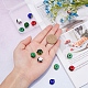Sunnyclue 12 pièces 6 perles de style chalumeau bosselées faites à la main LAMP-SC0001-08-3