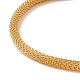 Crystal Rhinestone Charm Slider Bracelet with Round Mesh Chain for Women BJEW-C013-11G-3