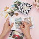 CRASPIRE 2 Books 2 Colors 3 Inch PVC Mini Love Heart Hollow Photocard Holder Book AJEW-CP0005-84-3