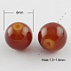 Chapelets de perles en verre imitation jade DGLA-S076-8mm-34-1