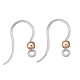 48pcs 4 crochets de boucle d'oreille en plastique écologiques STAS-LS0001-01-4