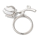 Латунные застежки с цирконами KK-N254-85P-1
