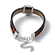 Supports de bracelet à maillons ronds plats en alliage adaptés aux cabochons FIND-M009-01AS-3