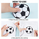 GOMAKERER 24Pcs 4 Styles Football Computerized Embroidery Cloth Sew on Patches PATC-GO0001-01-3