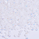 ABSプラスチックパール調カボション  ネイルアートの装飾の付属品  半円  ホワイト  4x2mm  約10000個/袋 MRMJ-T020-4mm-14-1