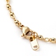 Set di gioielli con bracciale e collana e cavigliere con catena a maglie in ottone SJEW-JS01167-4