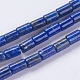 Abalorios de lapislázuli naturales hebras G-I185-06-4x6mm-1