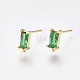 Brass Stud Earring Findings X-KK-T038-492A-1