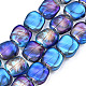 Chapelets de perles en verre électroplaqué EGLA-N008-005-4