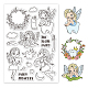 GLOBLELAND World Tooth Day Theme Clear Stamps Tooth Fairy Silicone Clear Stamp Seals for Cards Making DIY Scrapbooking Photo Journal Album Decor Craft DIY-WH0167-56-636-1
