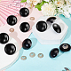 AHANDMAKER 20Pcs Safety Eyes for Amigurumi with Washers 40mm Plastic Safety Eyes for Crochet Craft Black Plastic Crochet Safety Eyes for Crochet Animals Teddy Bear Crafts Making DOLL-WH0001-14E-01-4