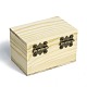 Unfertige Aufbewahrungsbox aus Holz CON-C008-03-2