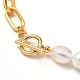 Ensembles de bracelets et colliers de perles keshi en perles baroques naturelles SJEW-JS01105-10