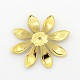 8 fer -petal bouchons fleurs de perles IFIN-M008-01G-2
