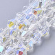 Electroplate Glass Beads Strands X-EGLA-Q118-6mm-C17-1
