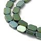Brins de perles d'hématite non magnétiques synthétiques galvanisées G-E610-A01-GR-3