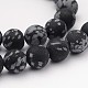 Natürliche Schneeflocke Obsidian Edelstein Perlen X-G-J338-03-8mm-1