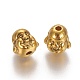 Tibetan Style Alloy Buddha Head Beads TIBEB-7056-AG-LF-2