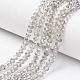 Electroplate Transparent Glass Beads Strands EGLA-A034-T4mm-E15-1