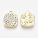 Colgantes de aleación de Diamante de imitación PALLOY-T071-046-2