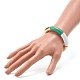 Curved Tube Beads Stretch Bracelet for Girl Women BJEW-JB06941-02-3