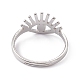 201 Stainless Steel Evil Eye Adjustable Ring for Women RJEW-K238-13P-2