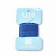 DIYのジュエリーパーツ  ナイロン糸  ブルー  0.1ミリメートル、約6 M /ロール NWIR-S006-04-1