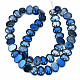 Electroplate Glass Beads Strands EGLA-N008-012-2