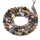 Chapelets de perles en jaspe d'océan naturelle G-S362-024-2