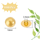 UNICRAFTALE 100Pcs 18mm Diameter 1-Hole Plating Acrylic Dome Shank Buttons Golden Half Round Sewing Buttons for Men Women DIY Shirt Woolen Coats Sewing Crafts and Jewelry Making BUTT-UN0001-10-3