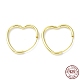 925 Sterling Silver Hoop Earrings EJEW-K258-10G-1