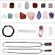 Kit de fabrication de collier de bracelet de pierres précieuses de chakra diy DIY-SZ0008-03-2