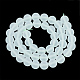 Pastèque verte perles de verre en pierre brins G-T106-319-3